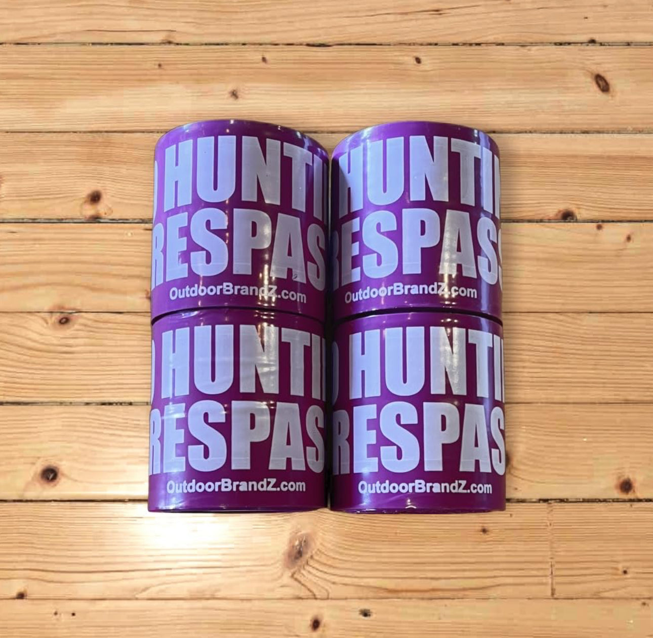 Purple No Hunting No Trespassing Tape