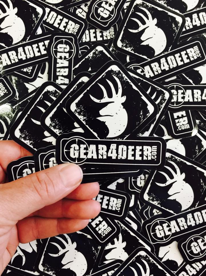 Gear4Deer™ Weatherproof Vinyl Sticker 3‑Pack