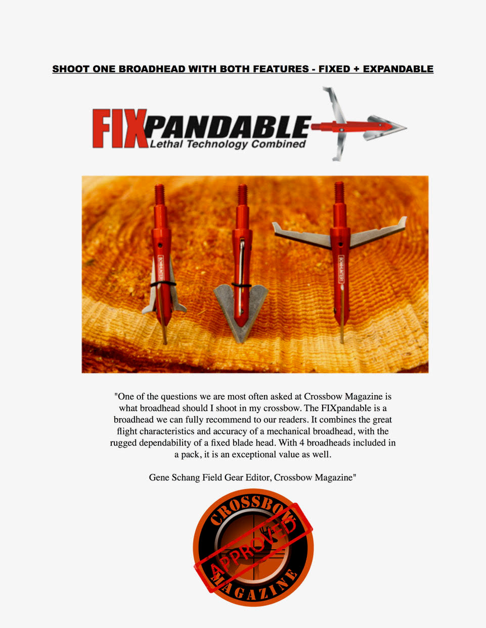 FixPandable™ 100 Grain Broadheads (5-Pack)