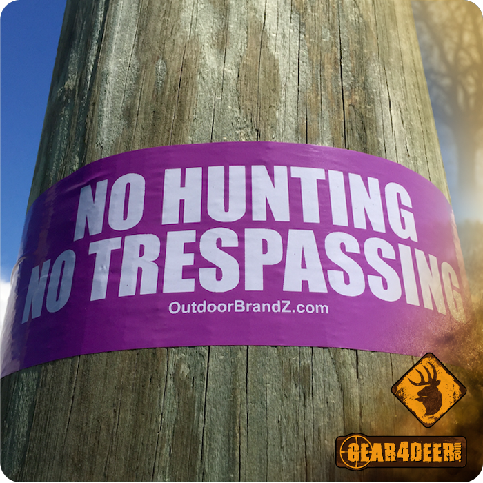 Purple - No Hunting No Trespassing Tape